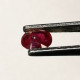 Rubis Chauffé Avec Résidus D'Afrique - Ovale 0.53 Carat - 5.0 X 4.0 X 2.9 Mm - Ruby