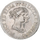 États Italiens, Felix And Elisa, 5 Franchi, 1808/7, Firenze, Argent, TTB - Lucca