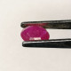 Delcampe - Rubis Traités (BE) De MADAGASCAR - Ovale 0.83 Carat - 6.3 X 5.3 X 2.5 Mm - Ruby