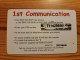 Prepaid Phonecard United Kingdom, 1st Communication - Emissions Entreprises