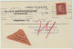 SUÈDE / SWEDEN 1925 Facit.186a 30ö Brown On Cash On Delivery (COD) Card From Stockholm To LIDINGÖ VILLASTAD - Brieven En Documenten