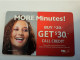 St MAARTEN  Prepaid  $20,-= # 30,-  / TELCELL/ MORE MINUTES/ OVERPRINT !!   Fine Used Card  **16211** - Antille (Olandesi)