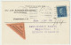 SUÈDE / SWEDEN 1925 (Jan 4) Facit.185 30ö Blue On Cash On Delivery (COD) Card From Stockholm To LIDINGÖ VILLASTAD - Brieven En Documenten