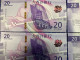 MACAU, MACAO - 2020 BANCO NACIONAL ULTRAMARINO 20 PATACAS UNC X 3 SHEETS WITH SAME NUMBERS - Macau