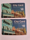 BERMUDA  $10,- 2X  LOGIC   BERMUDA/  CITY CARD / DIFFERENT BACKSIDE LOGO / PREPAID CARD  Fine USED  **16214** - Bermude