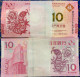 YEAR OF THE SNAKE - 2012 BANCO NACIONAL ULTRAMARINO 10 PATACAS UNC X 100 RUNNING NUMBERS, ORIGINAL BUNDLE - Macau