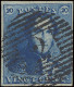 N° 2A 20c. Blauw, Volrandig, P.2 Alost, Centrale Afstempeling, Prachtig, Zm (COBA €15) - 1849 Mostrine
