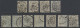 N° 23A Tanding 15, 11 Exemplaren Met Wisselende Centrage En Mooie Tinten, Zm/m/ntz (OBP €150) - 1866-1867 Petit Lion (Kleiner Löwe)