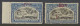 * N° 99-Cu (2x) 50c. On 25c. Blue - Mols 1922 Typo Overprint Of Malines Issue Both With Printing Curiosities, One With P - Sonstige & Ohne Zuordnung