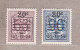 1954 Nr 941-42* Met Scharnier.Cijfer Op Heraldieke Leeuw. - 1951-1975 Leone Araldico