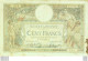 Billet Banque De France 100 Francs Luc Olivier Merson Grands Cartouches E.18=8=1925 TTB - 100 F 1908-1939 ''Luc Olivier Merson''