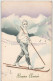 Bonne Année Skieur Ski Sport D'hiver Suisse 1921 - Sports D'hiver