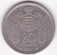 Monaco. 20 Francs 1947. Louis II, En Cupronickel - 1922-1949 Louis II