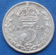 UK - Silver 3 Pence 1916 KM# 813 George V (1910-1936) - Edelweiss Coins - Autres & Non Classés