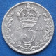 UK - Silver 3 Pence 1918 KM# 813 George V (1910-1936) - Edelweiss Coins - Autres & Non Classés