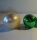 C25 2 Anciennes Boules De Noël Oud Kerst Boom Versiering Old Christmas - Decorative Items