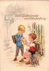 G9828 - Glückwunschkarte Schulanfang - Kinder - Meissner & Buch DDR - Children's School Start