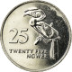 Monnaie, Zambie, 25 Ngwee, 1992, British Royal Mint, TTB, Nickel Plated Steel - Zambia