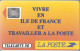 CARTE-PUBLIC-F136 B.520-50U-SC5an-Trou 6-12/90-LA POSTE-5Ge 21501-UTILISE-TBE - 1990