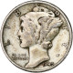 États-Unis, Dime, Mercury Dime, 1945, Philadelphie, Argent, TTB, KM:140 - 1916-1945: Mercury (kwik)