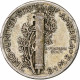 États-Unis, Dime, Mercury Dime, 1945, Philadelphie, Argent, TTB, KM:140 - 1916-1945: Mercury