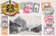 BELGIQUE - Houffalize - Arrivée Du Vicinal - Representation Timbres - Carte Postale Ancienne - Stamps (pictures)