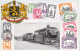 BELGIQUE - Corbion - Le Tram - Tramway - Representation Timbres - Carte Postale Ancienne - Timbres (représentations)
