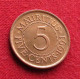 Mauritius 5 Cents 1991 KM# 52 *VT Mauricia Maurice - Maurice