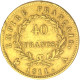 Premier Empire- 40 Francs Napoléon Ier  1811 Paris - 40 Francs (oro)