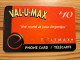 Prepaid Phonecard Canada, Telemax - Kanada