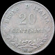 LaZooRo: Italy 20 Centesimi 1863 M XF - Silver - 1861-1878 : Victor Emmanuel II.