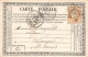 CARTE PRECURSEUR PRIVEE. PONSSIELDUEFF. CADRE FLEURONÉ. PARIS ETOILE 15 - Cartes Précurseurs