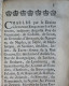 Rare édition Montoise - 1695 - Loix, Chartes Et Coustumes - Bis 1700