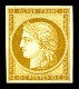 ** N°1, 10c Bistre-jaune. TTB. R. (signé Brun/certificat)  Qualité: ** - 1849-1850 Cérès