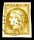 O N°1, 10c Bistre-jaune Oblitération Cachet à Date Type 15 De SOLESMES Le 11 Mars 1852, Grandes Marges. PIECE CHOISIE. S - 1849-1850 Ceres