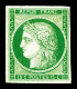 * N°2, 15c Vert, Jolie Couleur. SUPERBE. R.R.R. (signé Calves/Certificats)  Qualité: *  Cote: 28000 Euros - 1849-1850 Cérès