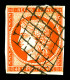 O N°5a, 40c Orange-vif Oblitération Grille. TB (signé Brun/certificats)  Qualité: Oblitéré  Cote: 600 Euros - 1849-1850 Cérès