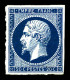 * N°14Ab, 20c Bleu-noir Type I, Gomme Partielle, Nuance Rare En Neuf. TTB (signé Brun/certificats)  Qualité: *  Cote: 25 - 1853-1860 Napoléon III