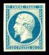 ** N°14Af, 20c Bleu Laiteux Type I, Fraîcheur Postale. SUP (certificat)  Qualité: ** - 1853-1860 Napoleon III