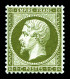 ** N°19a, 1c Vert-bronze, Fraîcheur Postale, Très Bon Centrage. SUP (certificat)  Qualité: ** - 1862 Napoléon III