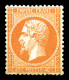 ** N°23, 40c Orange, Fraîcheur Postale, Très Bon Centrage. SUPERBE (signé Margues/certificat)  Qualité: ** - 1862 Napoleon III