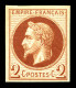 ** N°26Af, 2c Brun Non Dentelé, Impression De Rothschild, SUP (certificat)  Qualité: ** - 1863-1870 Napoleon III Gelauwerd