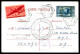 O N°12, Timbre D'Algérie, 1F75 Bleu Constantine Surchargé 'PAR AVION RICHELIEU', Très Bon Centrage + 6 Cents Americain O - Military Airmail