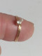 Delcampe - Bague Or 18 Carats Avec Diamant Et Perle Diamètre 16 Mm Interieur - Ring