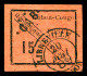 O N°14, 15c Noir Sur Rose, Quatre Belles Marges, SUPERBE (signé Margues/Calves/certificats)  Qualité: Oblitéré  Cote: 15 - Used Stamps