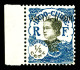 * N°53a, 1/5 Bleu Et Noir: SURCHARGE NOIRE, Bdf, SUP (signé Calves)  Qualité: *  Cote: 250 Euros - Unused Stamps