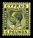 * N°104, 5 £ Noir Sur Jaune, Quasi **. SUP. R.R. (certificats)  Qualité: *  Cote: 5000 Euros - Unused Stamps