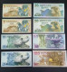 New Zealand 5-100 Dollars, 1992, 8 Pcs Notes Matching Serial Number ,UNC - Nuova Zelanda