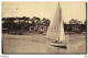 CPA Bateau Voilier Bassin D&#39Arcachon Debarcadere Et L&#39hotel Restaurant Le Bellevue - Inwijdingen