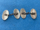 COPPIA DI GEMELLI PER CAMICIA ARGENTO 925 CUFFLINKS VICTORIAN DECò MONOGRAMMA. - Otros & Sin Clasificación